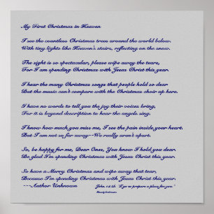 Meine ersten Weihnachten im Himmel Poster