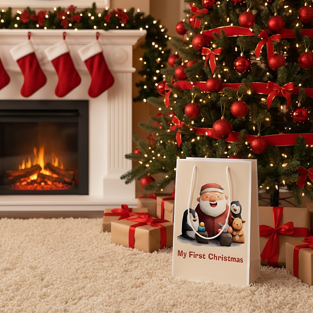 Meine ersten Weihnachten Niedlich Weihnachten Weih Mittlere Geschenktüte (Von Creator hochgeladen)