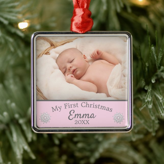 Meine ersten Weihnachten Ornament Aus Metall (Baum)