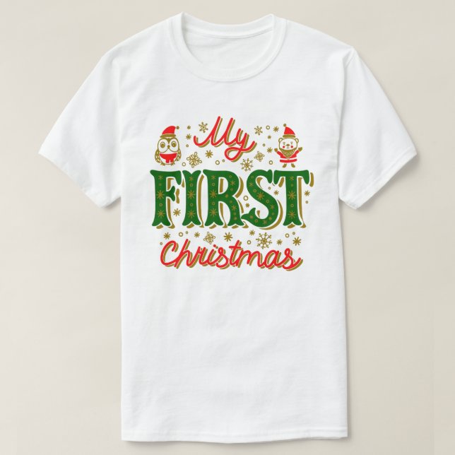 Meine ERSTEN Weihnachtsfeiertage-T - Shirt (Design vorne)