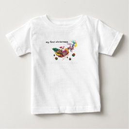 meine ersten Weihnachtslieder und Schlitten Baby T-shirt