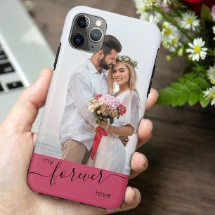 Meine ewige Liebe Romantisches rosa Hochzeitsfoto Case-Mate iPhone Hülle