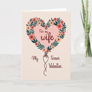 Meine ewige Valentinskarte für meine Frau Karte