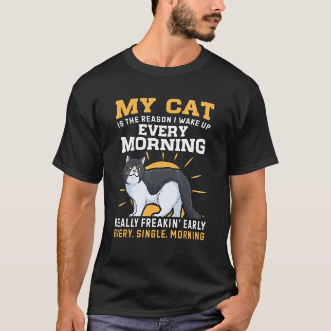 Meine exotisch kurzhaarige Katze ist der Grund, wa T-Shirt (Vorderseite)