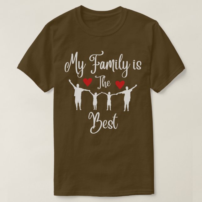 Meine Familie ist die Beste T-Shirt (Design vorne)