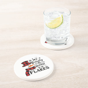 Meine Familie ist ein Haufen Schneeflocken Getränkeuntersetzer