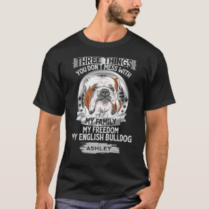 Meine Familie mein englischer Bulldog Liebe Hund T-Shirt