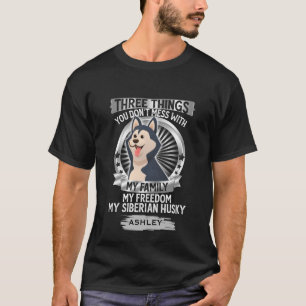 Meine Familie mein sibirischer Huskyhund Liebe T-Shirt