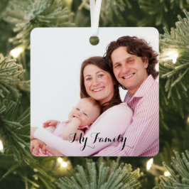 meine Familie, moderne Kalligraphie, Foto für Urla Ornament Aus Metall