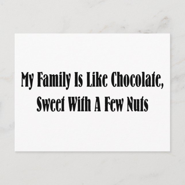 Meine Familie Postkarte (Vorderseite)