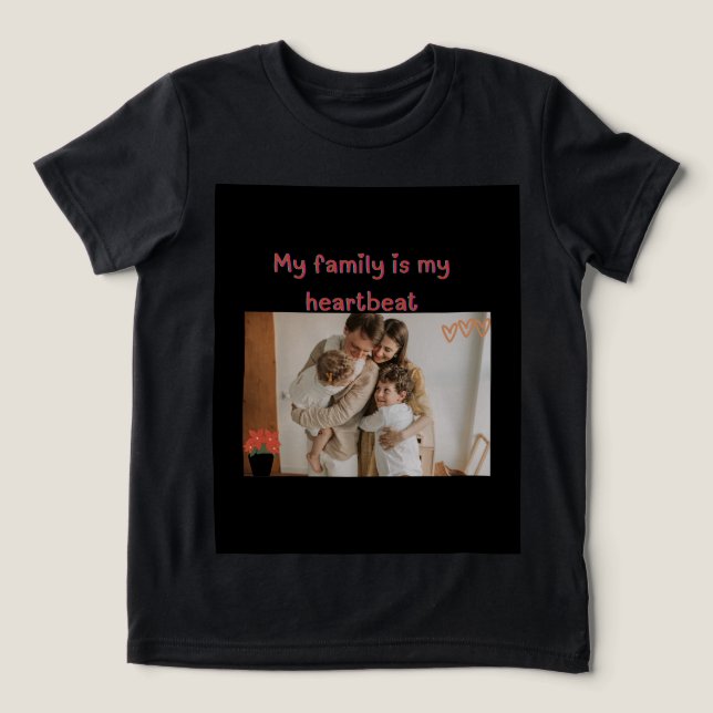 Meine Familie Tri-Blend Shirt (Design Vorderseite)