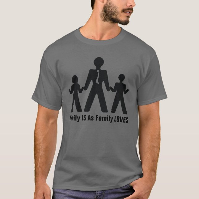 Meine Familien-Lieben T-Shirt (Vorderseite)