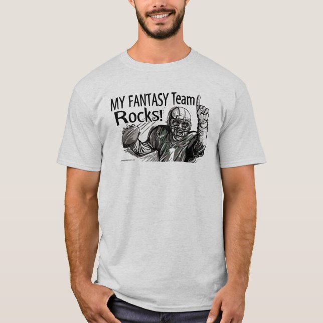 Meine Fantasie-Team-Felsen! Fußball-T - Shirt (Vorderseite)