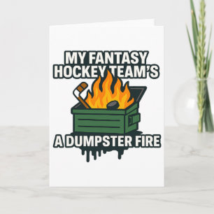 Meine Fantasy-Hockey-Mannschaft ist ein Müllcontai Karte