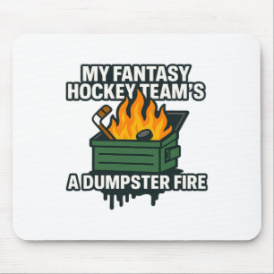 Meine Fantasy-Hockey-Mannschaft ist ein Müllcontai Mousepad