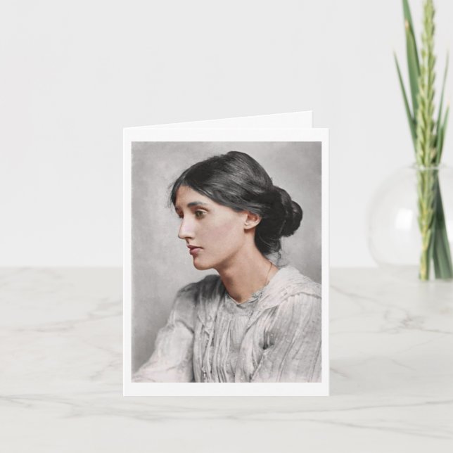 Meine Farbgebung der Virginia Woolf Karte   (Vorderseite)