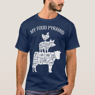 Meine Fastenschwanzpyramide Funny Carnivorne Cow P T-Shirt