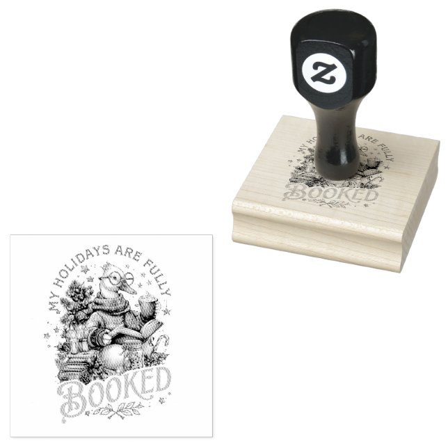 Meine Ferien sind voll gebucht Gummistempel (Stempel)