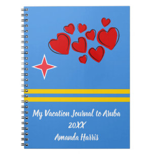 Meine Ferien-Zeitschrift zu Aruba Notizblock