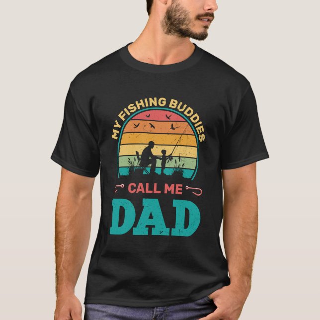 Meine Fischbudgetgeber nennen mich Vater, Geschenk T-Shirt (Vorderseite)
