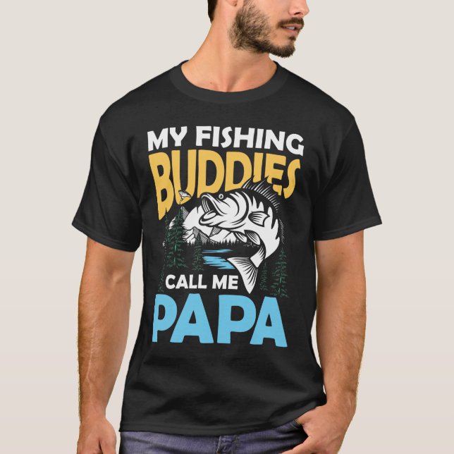 Meine Fischereibudgetgeber nennen mich Papa - Fisc T-Shirt (Vorderseite)