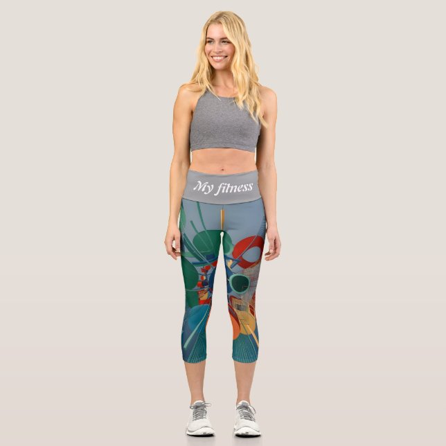 Meine Fitness Capri Leggings (Vorderseite)
