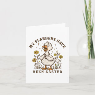 Meine Flabber wurden Gasted Funny Goose Floral Sn. Karte