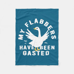Meine Flabbers sind verärgert Retro-Spaß Fleecedecke