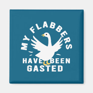 Meine Flabbers sind verstört Retro lustig Magnet