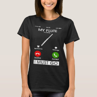 Meine Flöte ruft und ich muss gehen Lustiger Handy T-Shirt
