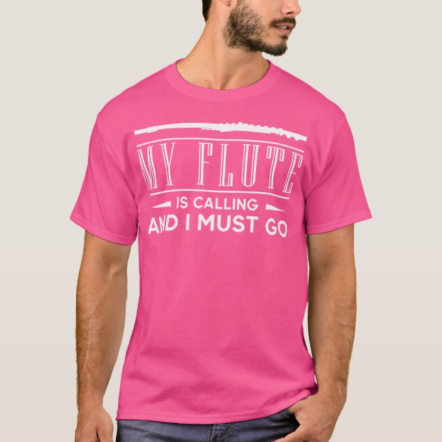 Meine Flute ruft an und ich muss umblättern T-Shirt (Vorderseite)
