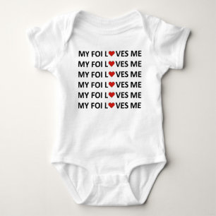 MEINE FOI LIEBEN ME - RED HEART Baby Bodysuit  Strampler