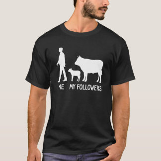 Meine Follower Kuh Milk Bauer Süße Tier Socia T-Shirt