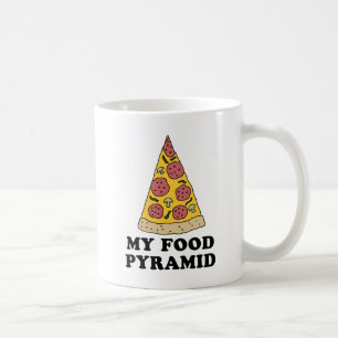 Meine Food Pyramid Pizza Cartoon Tasse
