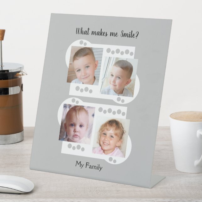 Meine Fotos sind weiß und grau Sockelschild (In Situ)