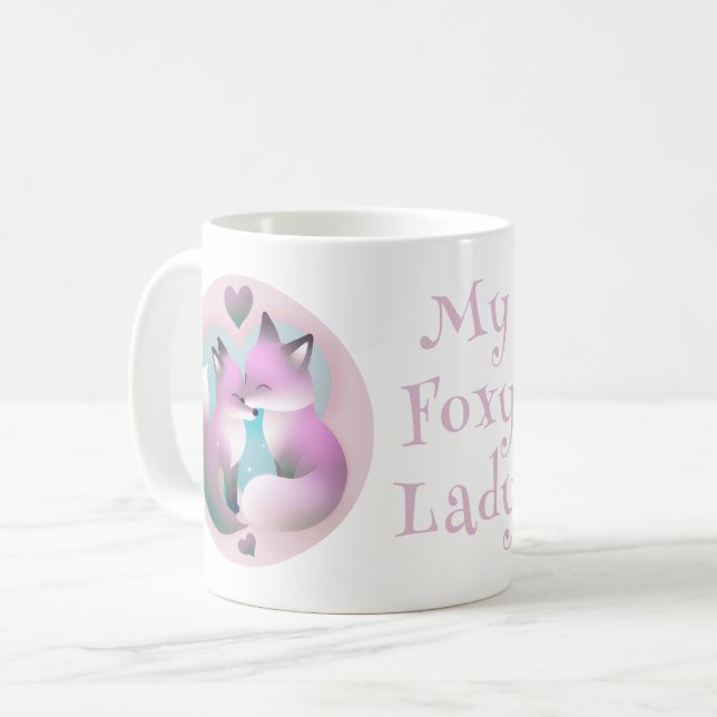 Meine Foxy Lady Niedlich Valentine Kaffeetasse (Vorderseite Links)