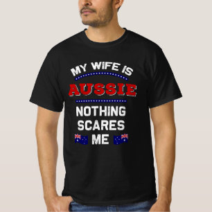 Meine Frau ist Aussie Down Under Monarchie Austral T-Shirt