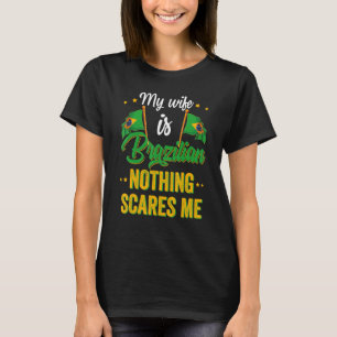 Meine Frau ist Brasilianerin Brasilien Heritage Ro T-Shirt