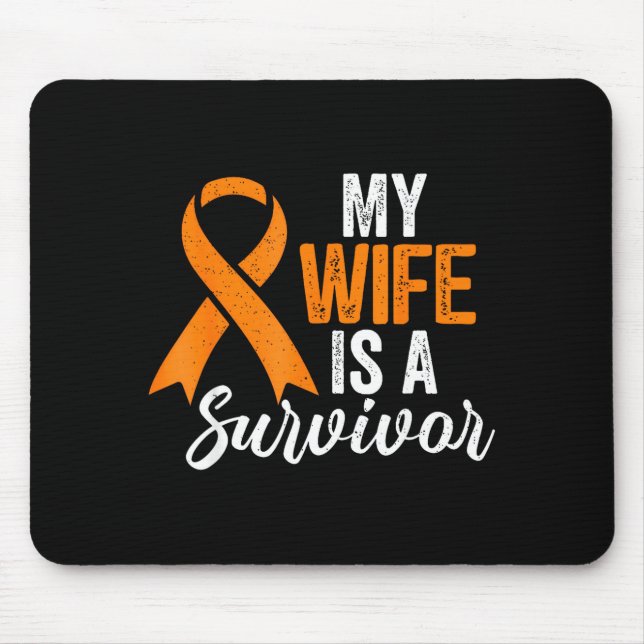 Meine Frau ist eine Überlebende MS-Bewusstsein Ora Mousepad (Vorne)
