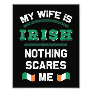Meine Frau ist irisch Eire Republik Irland Wurzeln Fotodruck