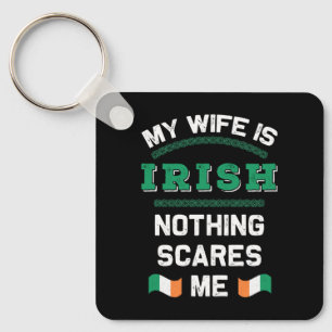 Meine Frau ist irisch Eire Republik Irland Wurzeln Schlüsselanhänger