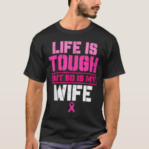 Meine Frau starke Brustkrebs-Bewusstseins-Überlebe T-Shirt