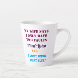 Meine Frau und meine Fehler Milchtasse