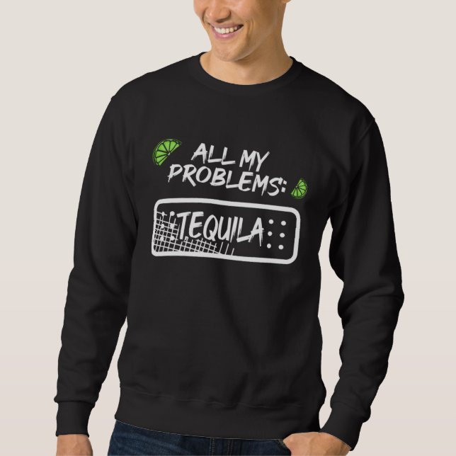 Meine Freunde Salt Lime & Tacos Tequila 2 Sweatshirt (Vorderseite)