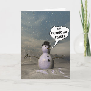 Meine Freunde sind Flakes Card Feiertagskarte