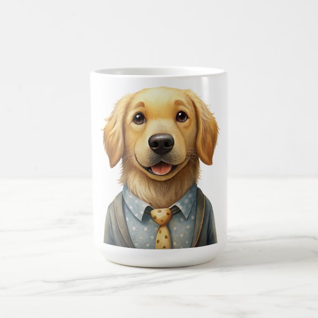 Meine Freundin des Golden Retriever Kaffeetasse (Mittel)