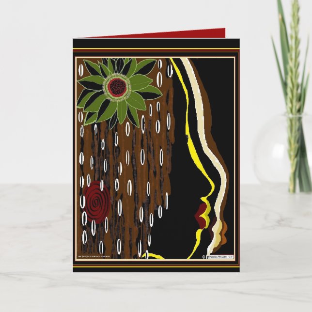 MEINE FREUNDIN-GRUSS-KARTE KARTE (Vorderseite)