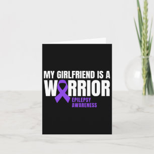 Meine Freundin ist eine Warrior Epilepsy Awareness Karte