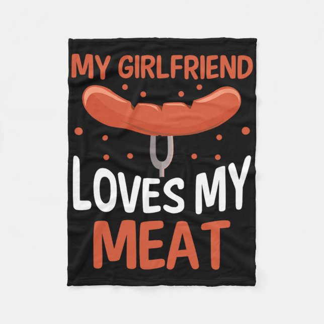 Meine Freundin Liebe mein Fleisch Fleecedecke (Vorderseite)