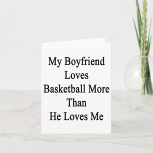 Meine Freundin Lieben Basketball mehr als er Liebe Karte